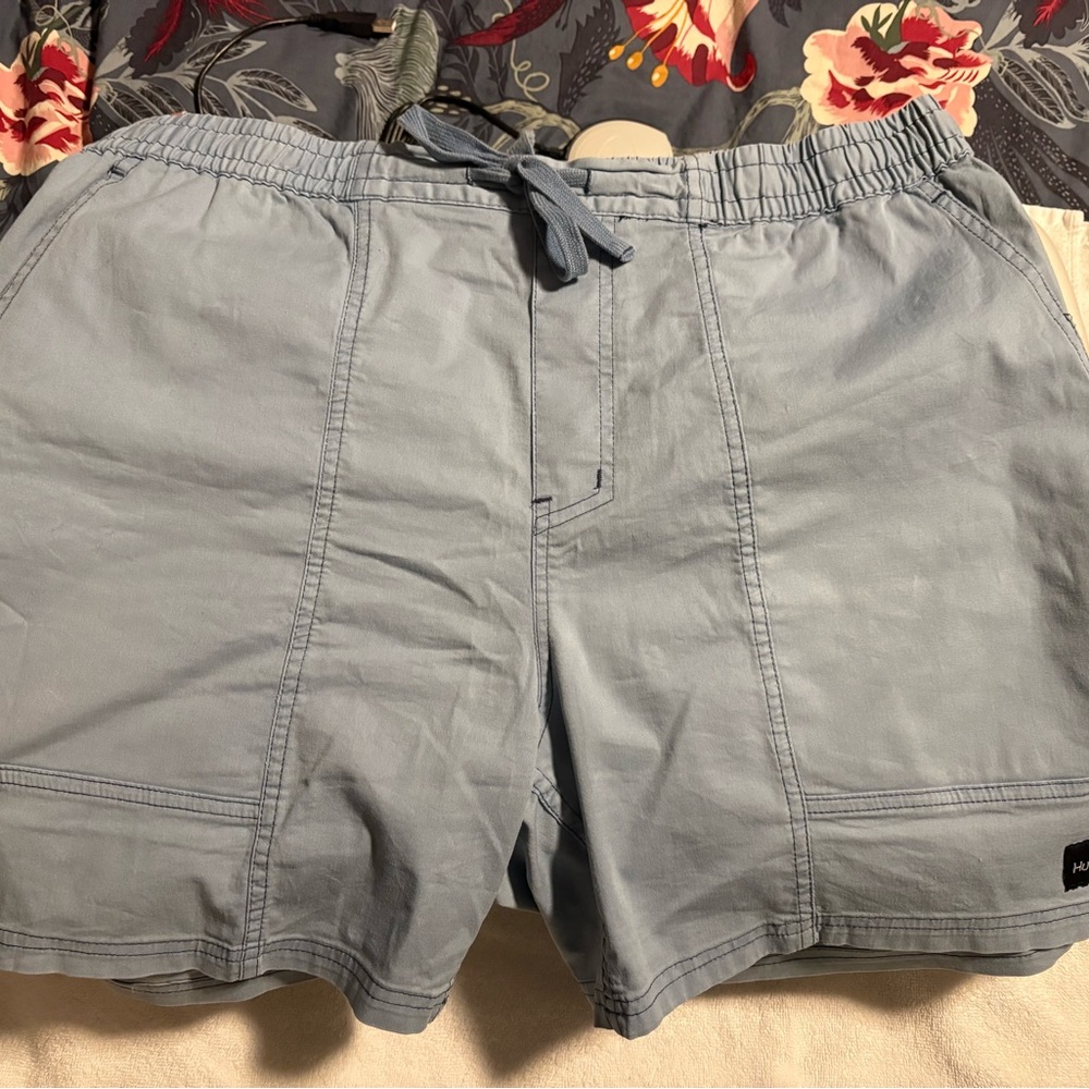 Hurley Light Blue Casual Shorts